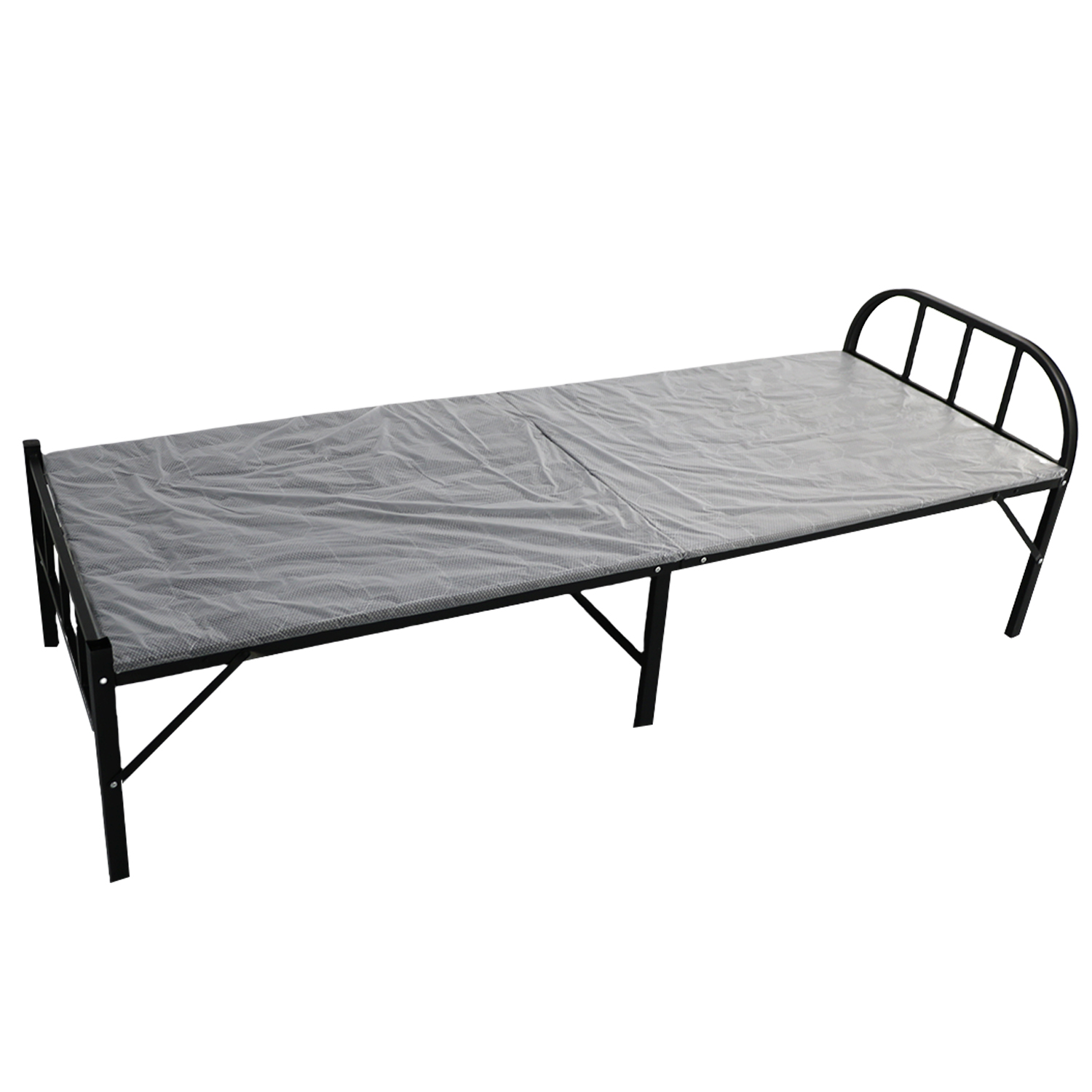 फोल्डेबल लोहे के बिस्तर मजबूत भार चीन फोल्डेबल एकल बिस्तर सीमा पार निर्यात थोक